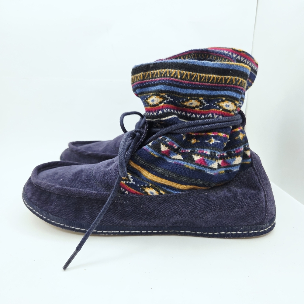 Women's Patterned Ankle Boots - Picture 4 of 12